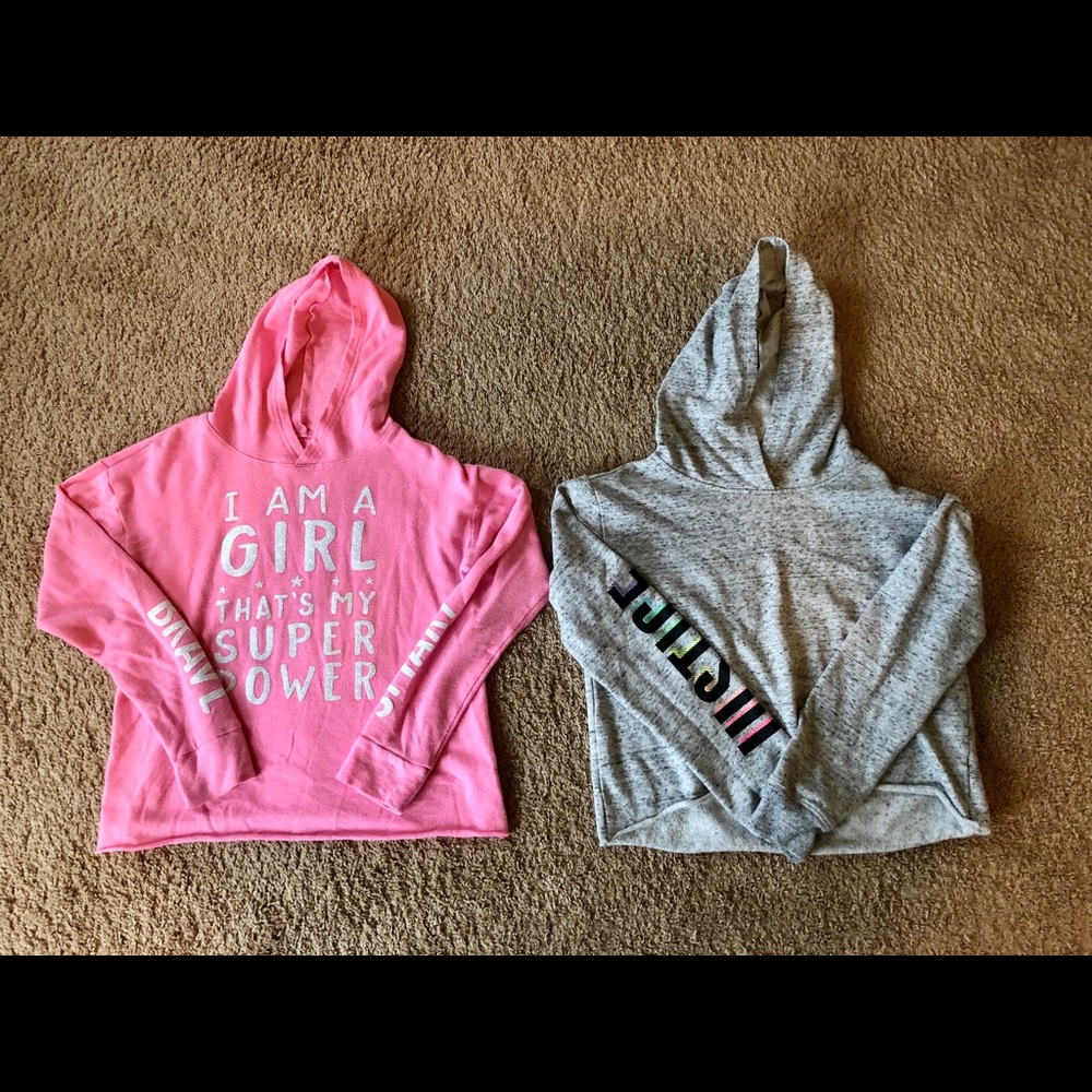 Justice cropped sweatshirts